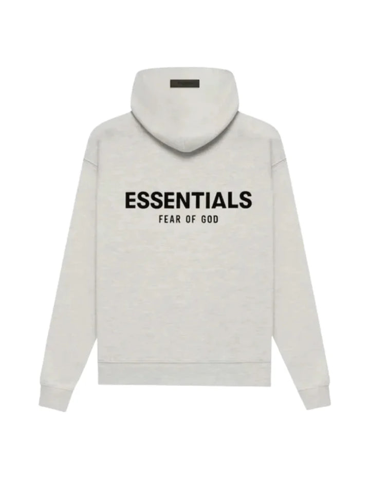 Women's oversized hooded pullover hoodie with Essentials Fear of God back print