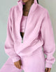 Women's cropped zip sweatshirt tracksuit set with wide-leg trousers