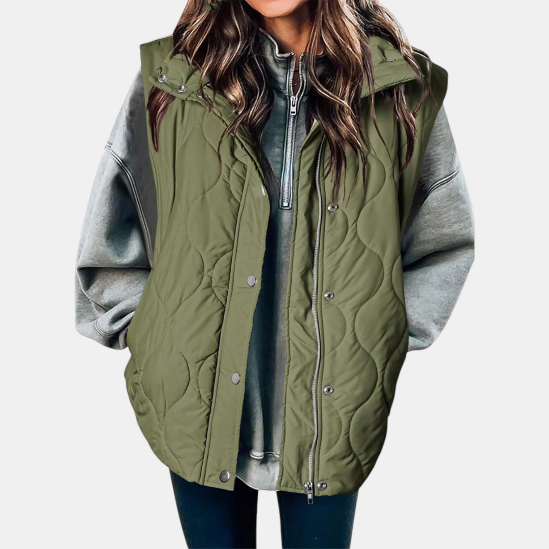 Women's Oversized Quilted Puffer Gilet