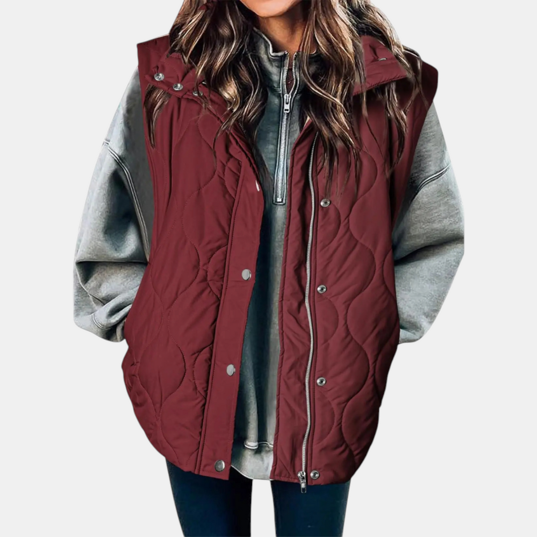 Women's Oversized Quilted Puffer Gilet