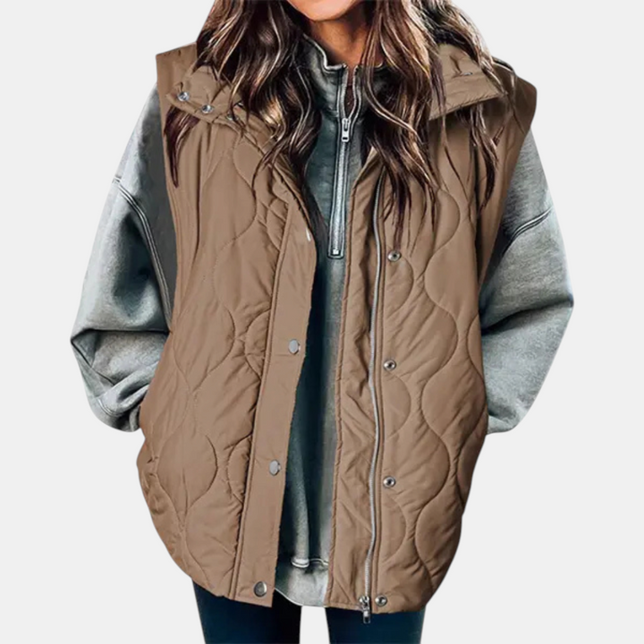 Women's Oversized Quilted Puffer Gilet