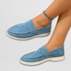 Women's slip-on round-toe penny loafers