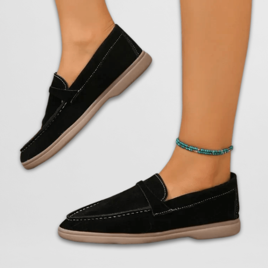 Women's slip-on round-toe penny loafers
