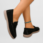Women's slip-on round-toe penny loafers