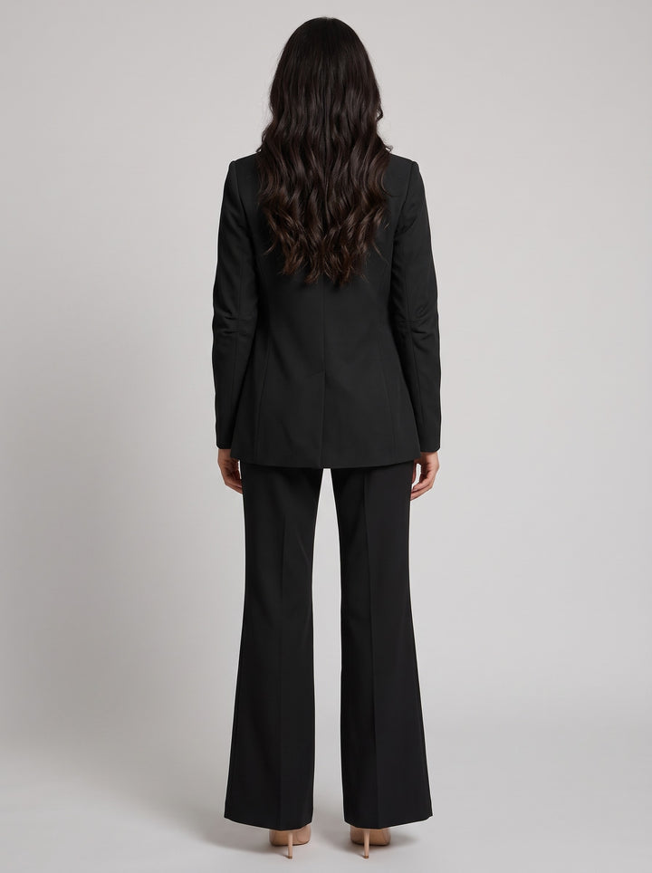 Women's Tailored Two-Piece Trouser Suit in black