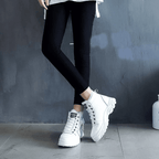 Women's high-top winter boots with faux fur collars